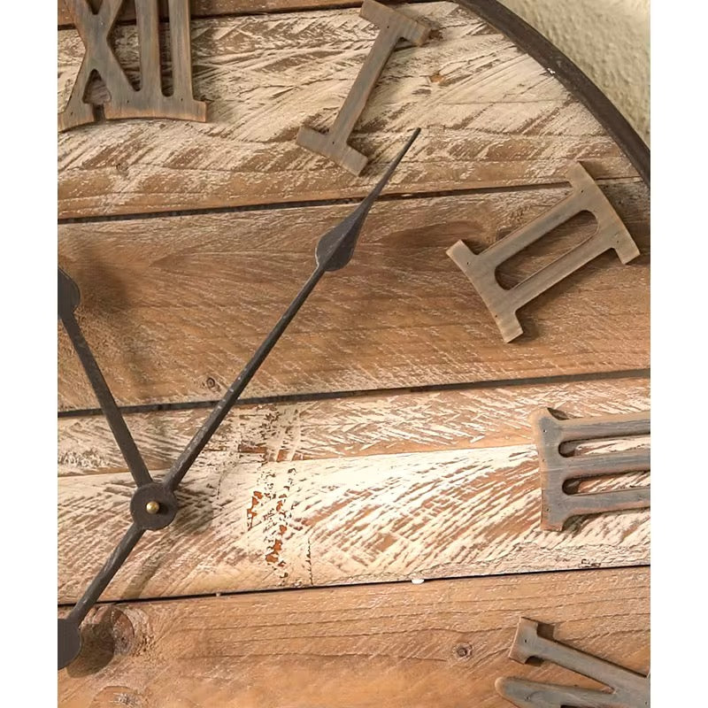 Rustic Roman Wall Clock