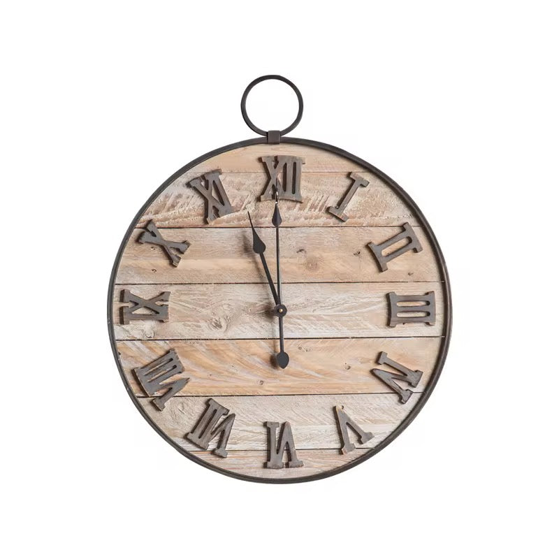 Rustic Roman Wall Clock