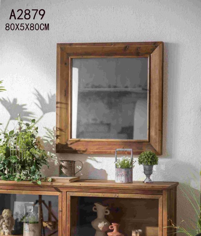 Rustic Wood Wall Mirror