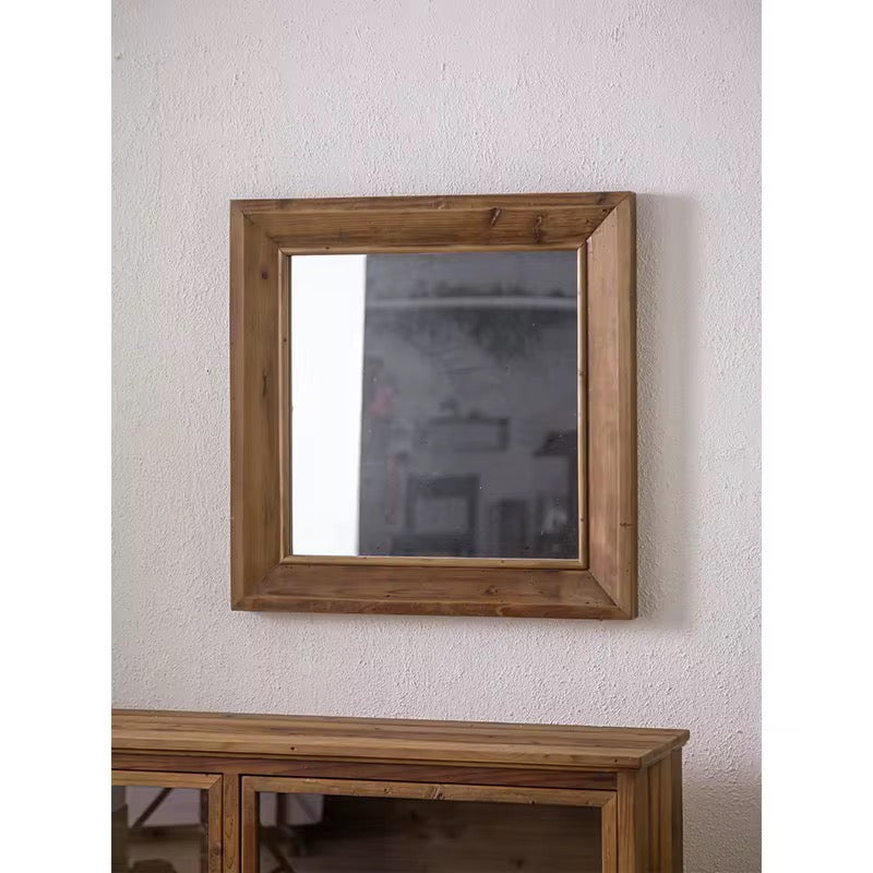 Rustic Wood Wall Mirror