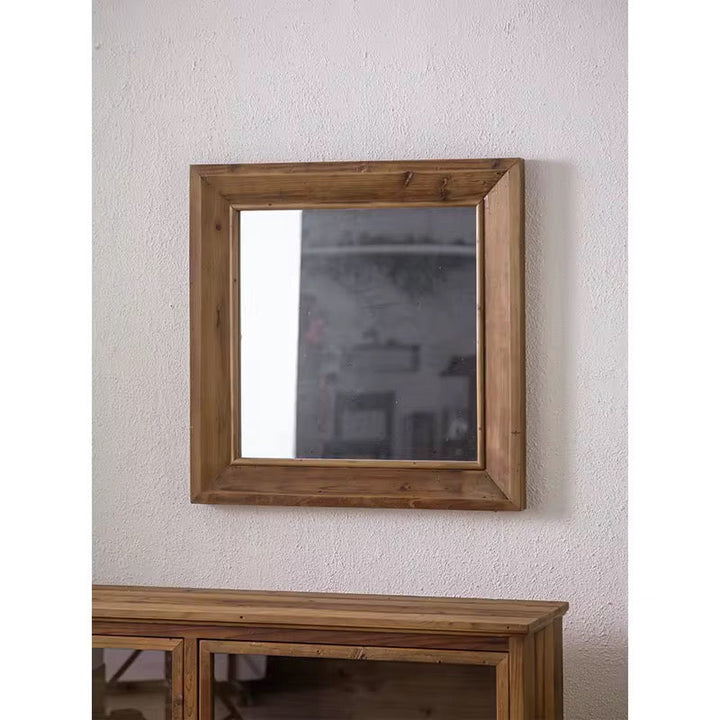 Rustic Wood Wall Mirror