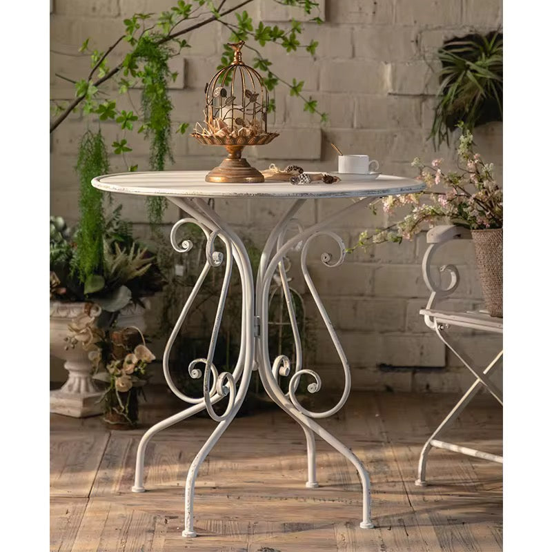 Wrought Iron Garden Table
