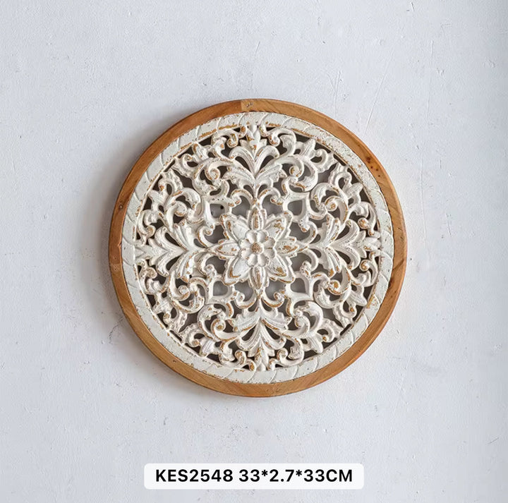 Round Carved Wall Art