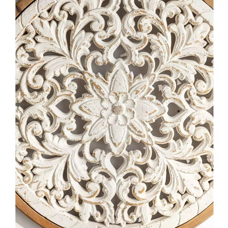 Round Carved Wall Art