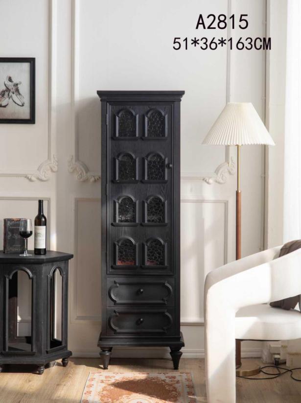Black Gothic Display Cabinet