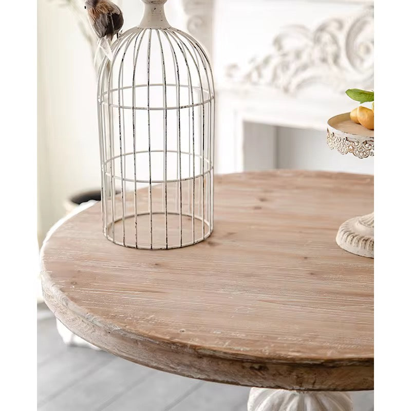 Vintage Pedestal Round Table