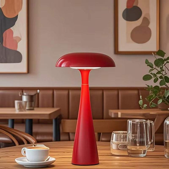 Modern Rechargeable Mushroom Table Lamp