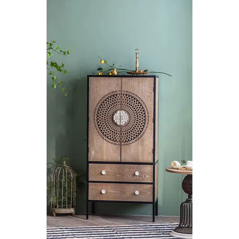 Mandala Wood Cabinet