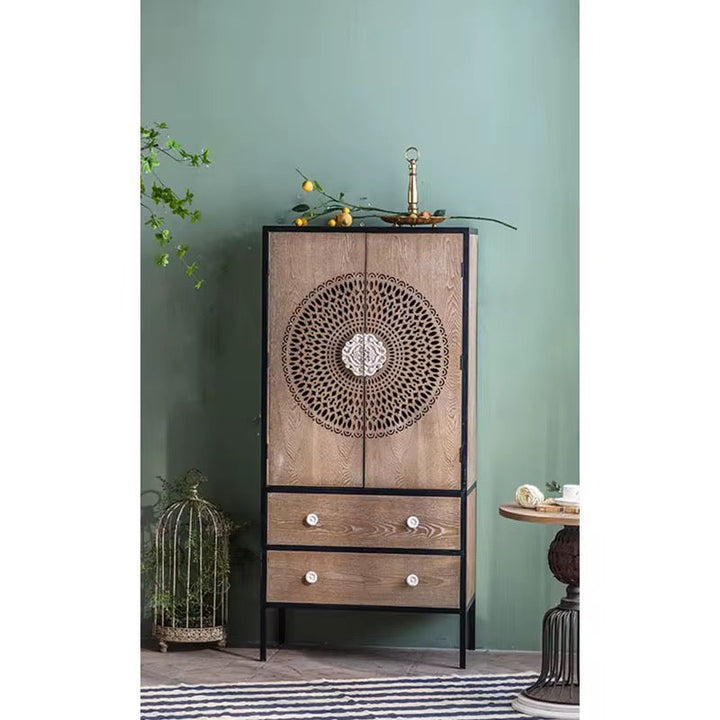 Mandala Wood Cabinet