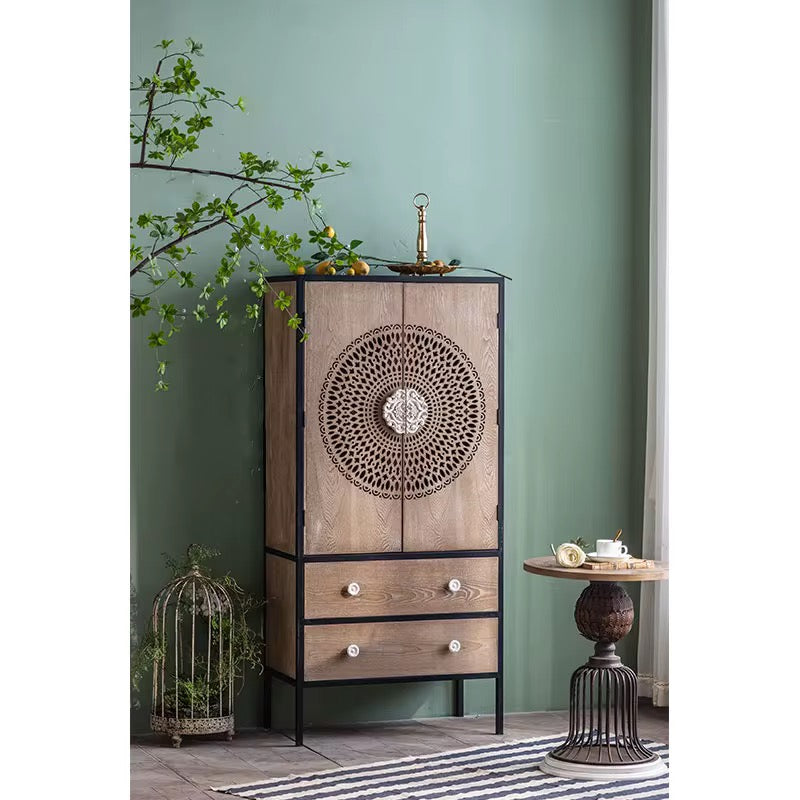 Mandala Wood Cabinet