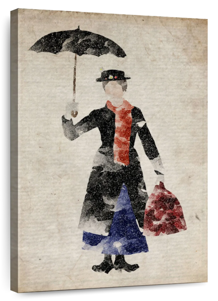 Umbrella Muse - Modern Canvas Wall Art