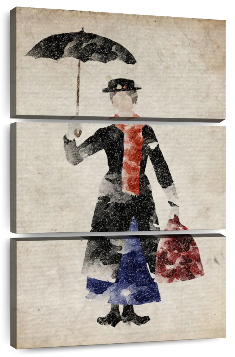 Umbrella Muse - Modern Canvas Wall Art