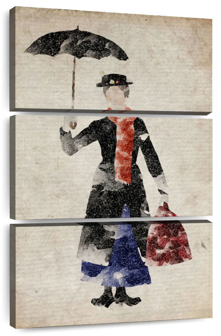 Umbrella Muse - Modern Canvas Wall Art