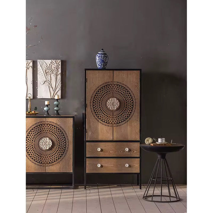 Mandala Wood Cabinet