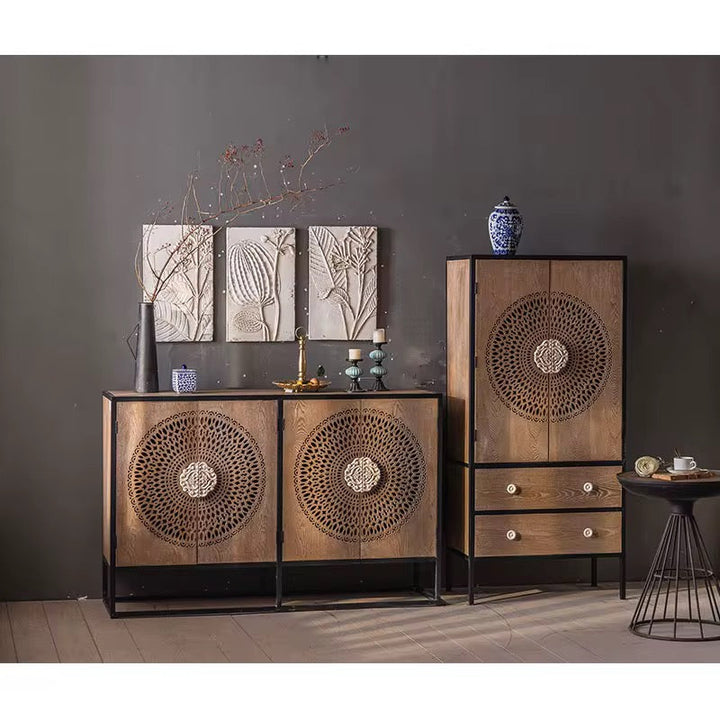 Mandala Wood Cabinet