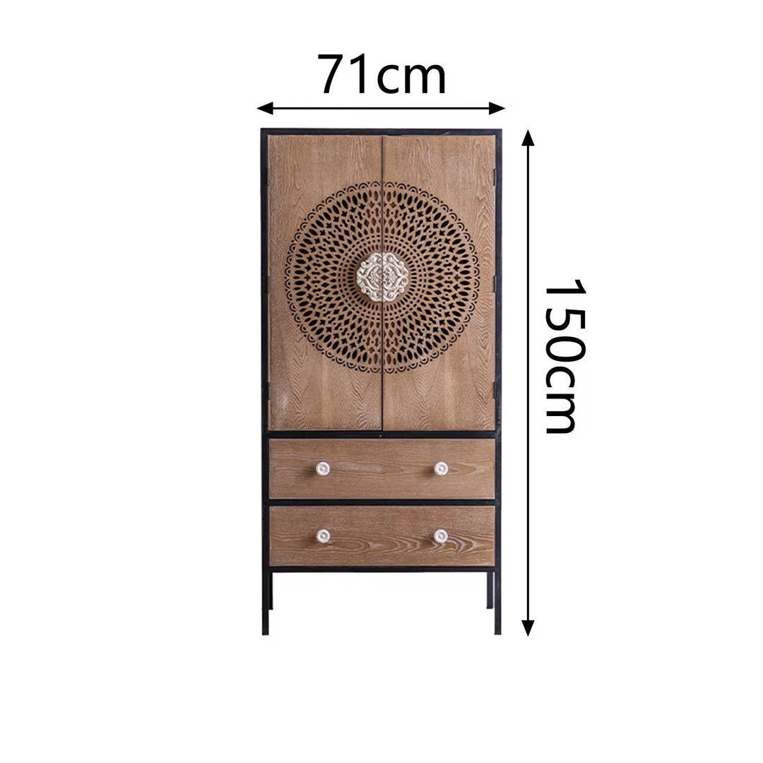 Mandala Wood Cabinet