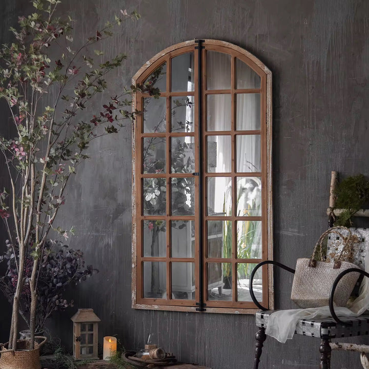 Rustic Arch Mirror