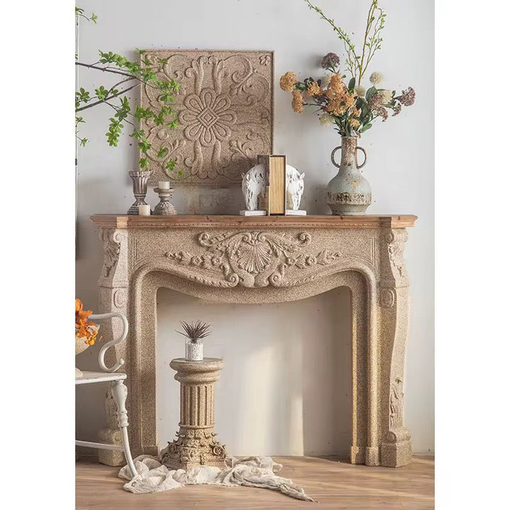 Vintage Fireplace Console