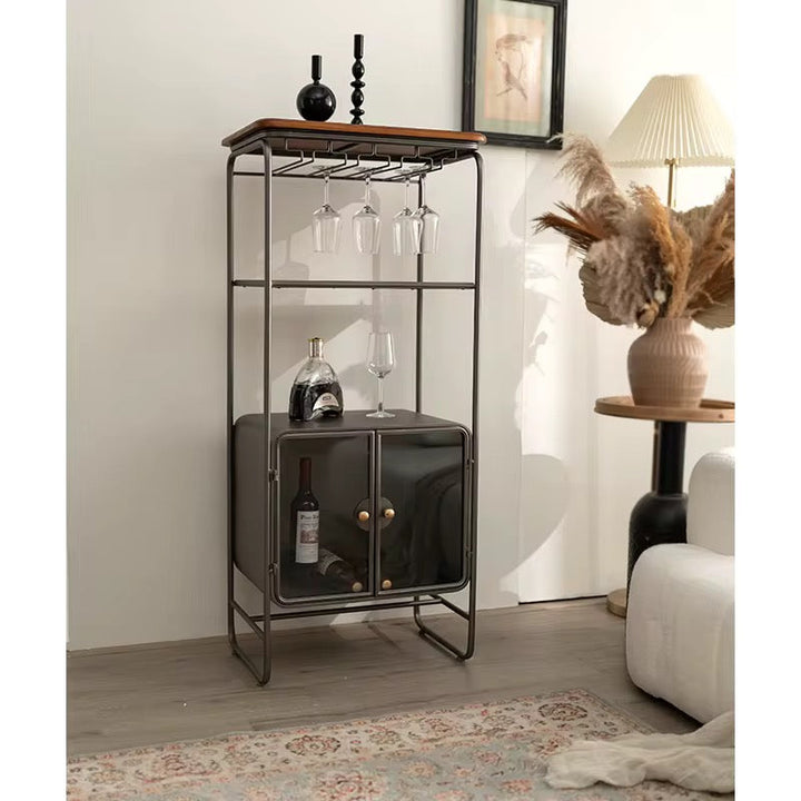 Modern Metal Bar Cabinet