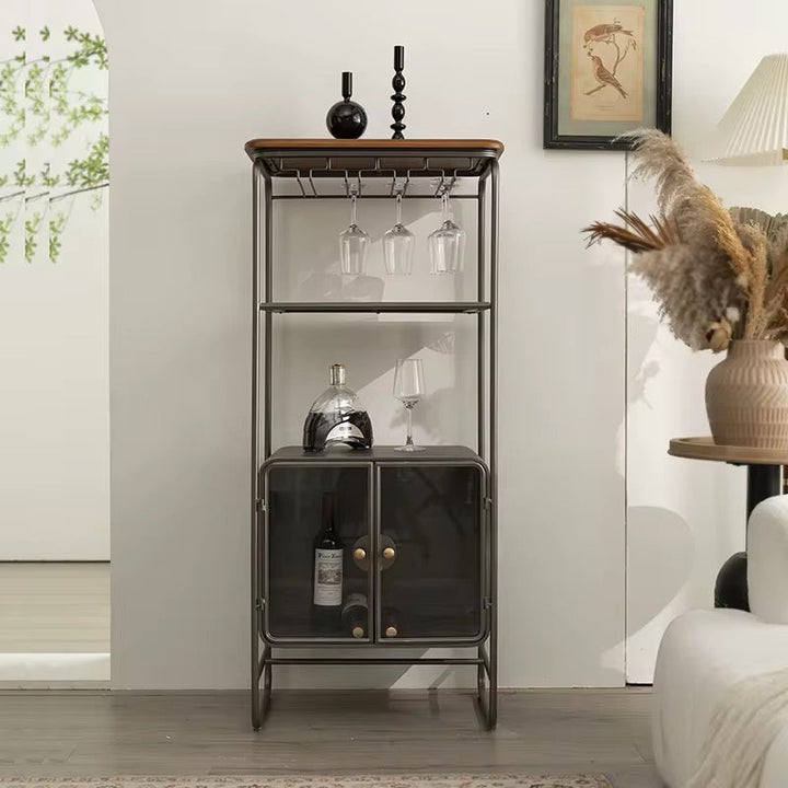 Modern Metal Bar Cabinet