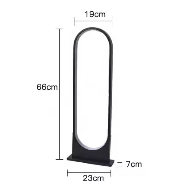Modern Oval Outdoor Bollard Light