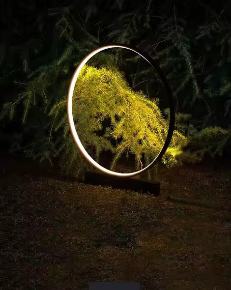 Modern Circular LED Bollard light for outdoor