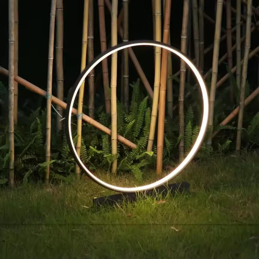 Modern Circular LED Bollard light for outdoor