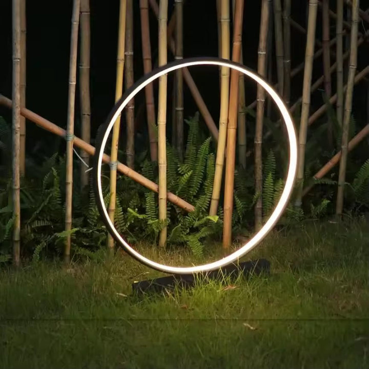 Modern Circular LED Bollard light for outdoor