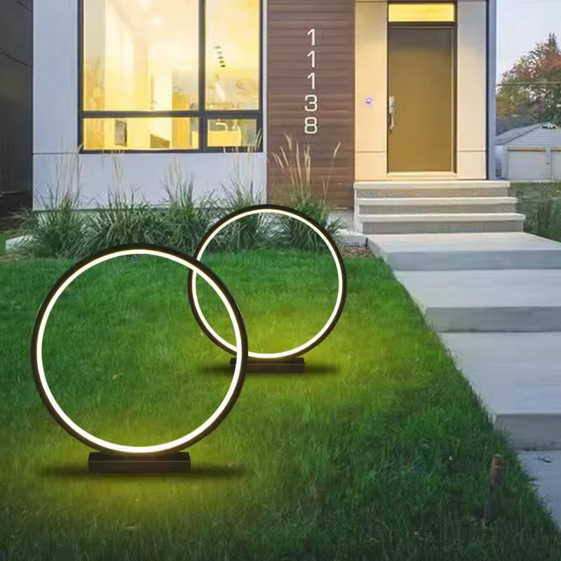 Modern Circular LED Bollard light for outdoor