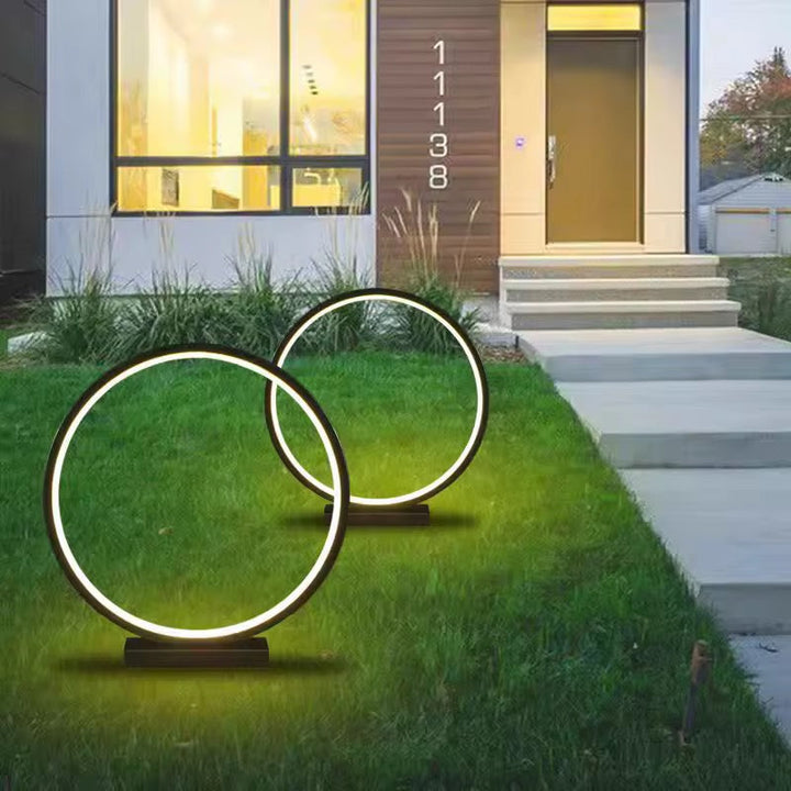 Modern Circular LED Bollard light for outdoor
