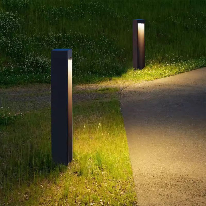 Modern Rectangular Outdoor Bollard Light