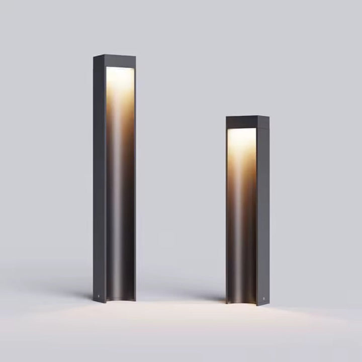 Modern Rectangular Outdoor Bollard Light
