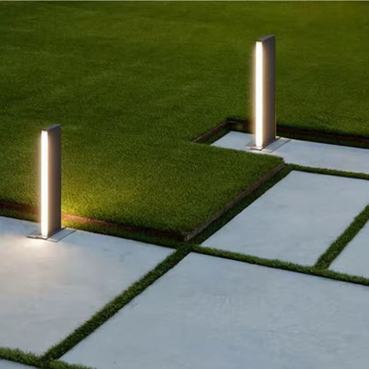 Modern Linear Outdoor Bollard Light