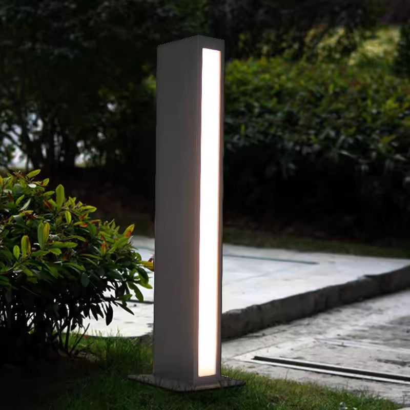 Modern Linear Outdoor Bollard Light