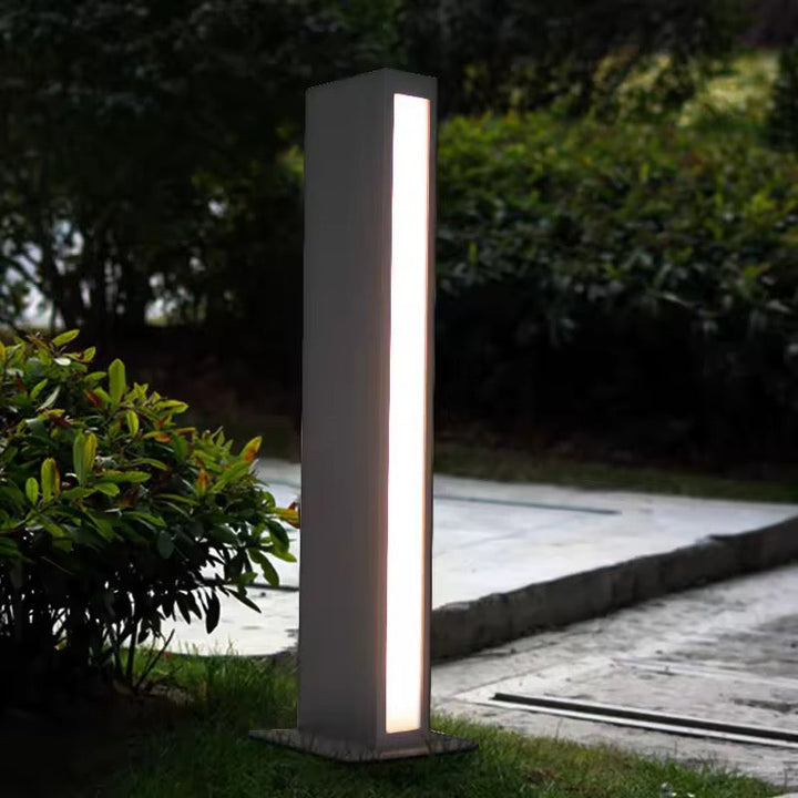 Modern Linear Outdoor Bollard Light
