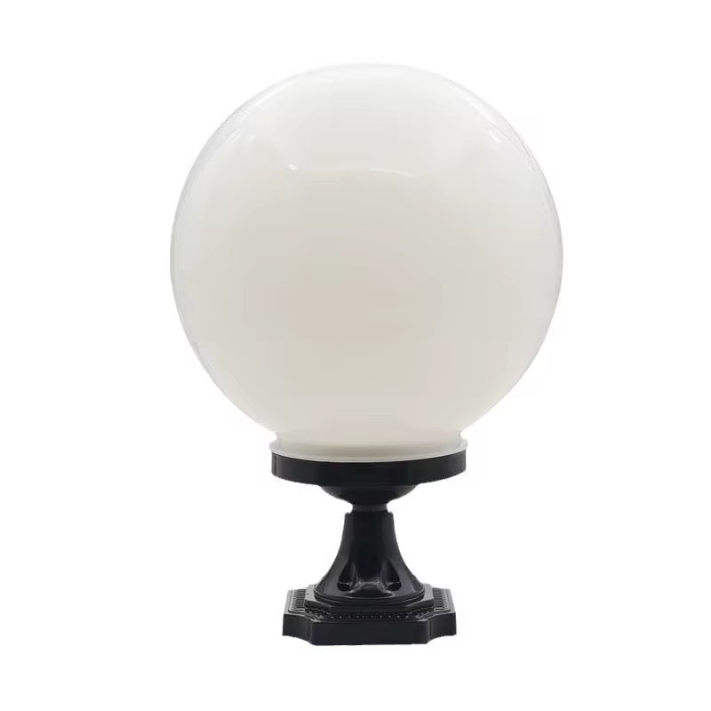 Classic Globe Garden Post Lights with Aluminum base