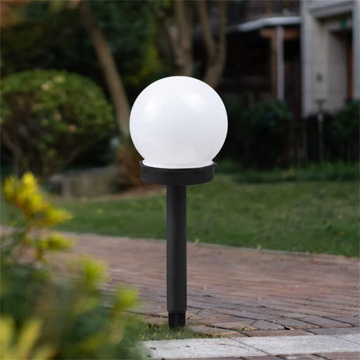 Outdoor LED Pathway Globe Lights with a SPIKE