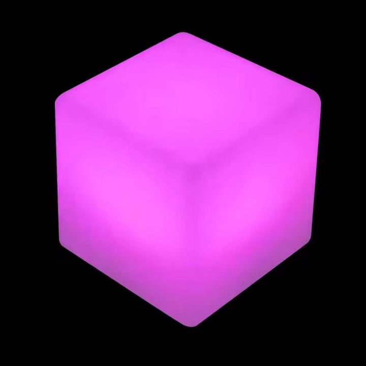 LED Cube Light Stool for Outdoor Spaces 40 cm ( one size )