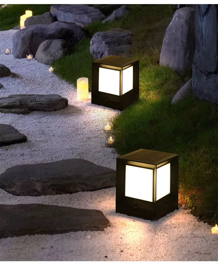 Modern Solar LED Cube Lights