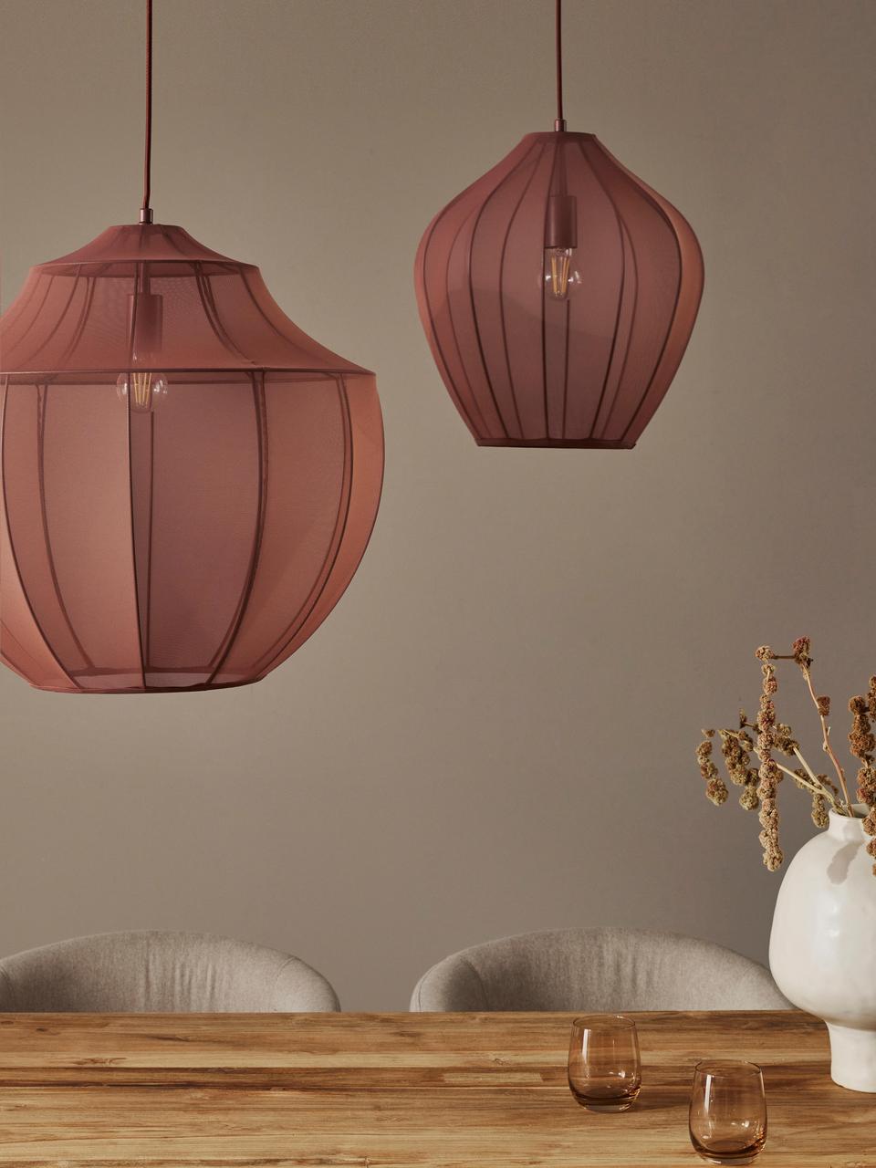 Modern Pendant Light with brick Mesh Shade