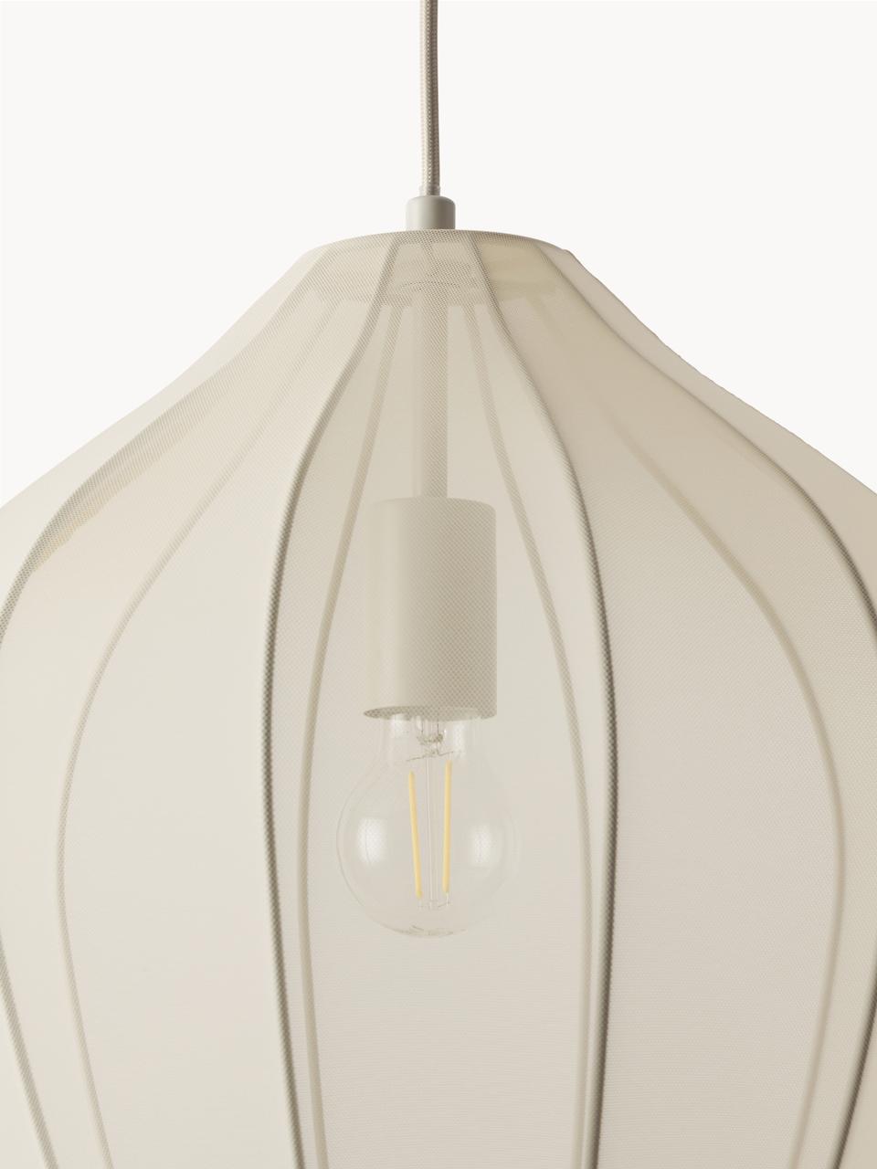 Modern Pendant Light with White Mesh Shade