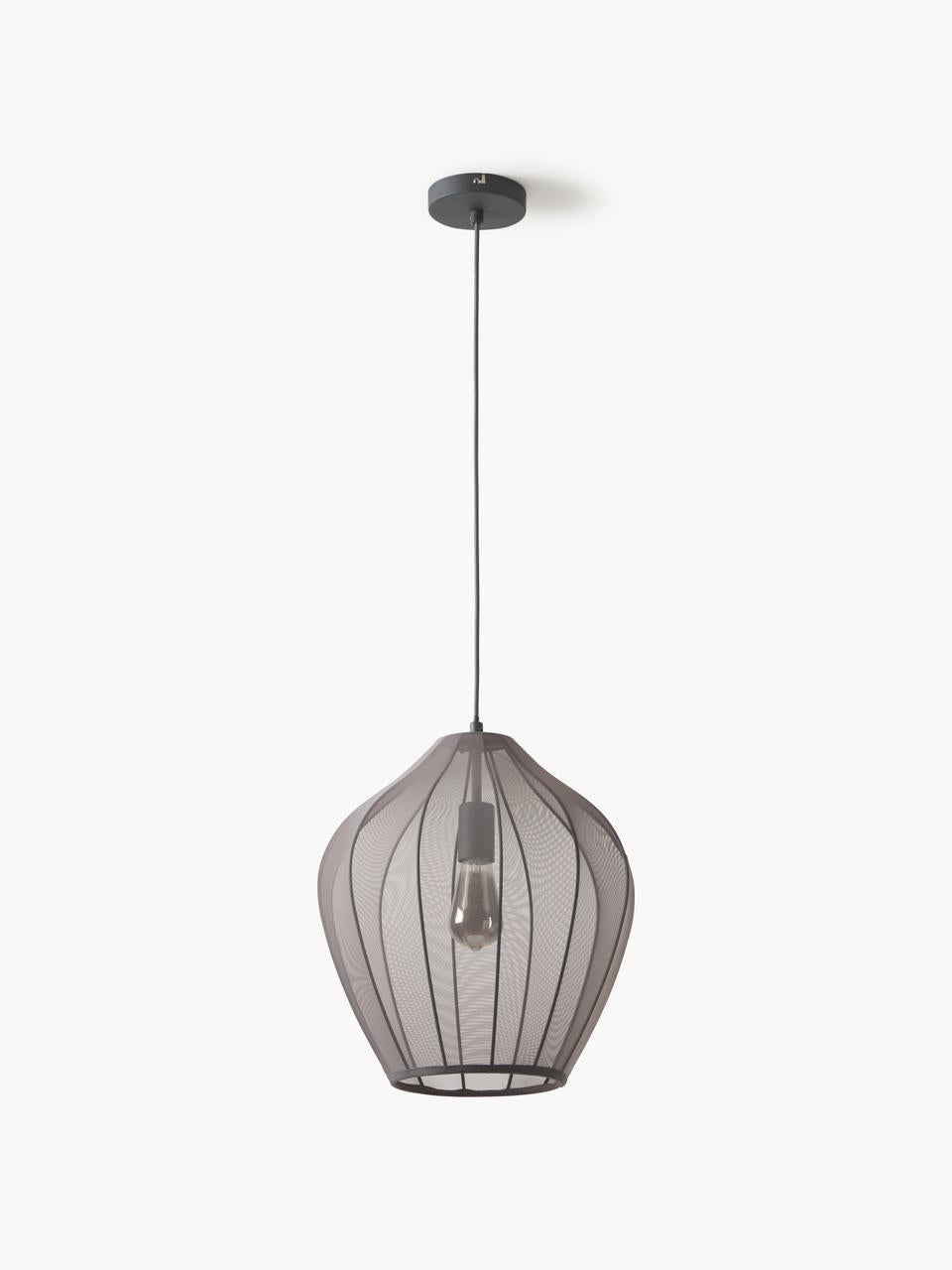 Modern Pendant Light with Mesh Shade Design