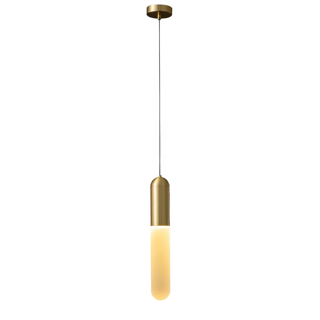 Minima list Tube Pendant  Brass