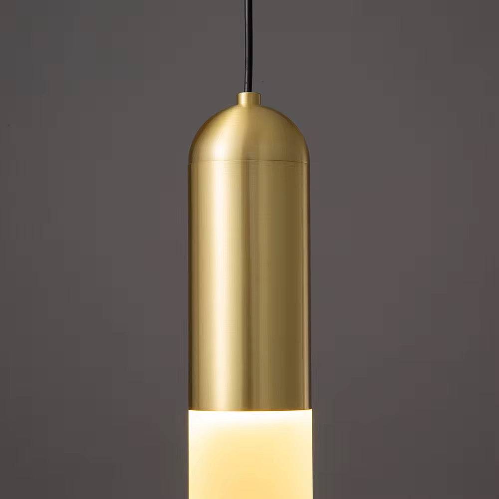 Minima list Tube Pendant  Brass