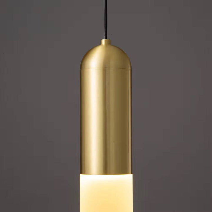 Minima list Tube Pendant  Brass