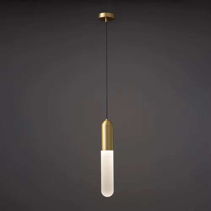 Minima list Tube Pendant  Brass