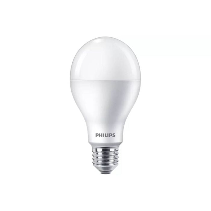 White Philips LED bulb with rounded diffuser and screw base