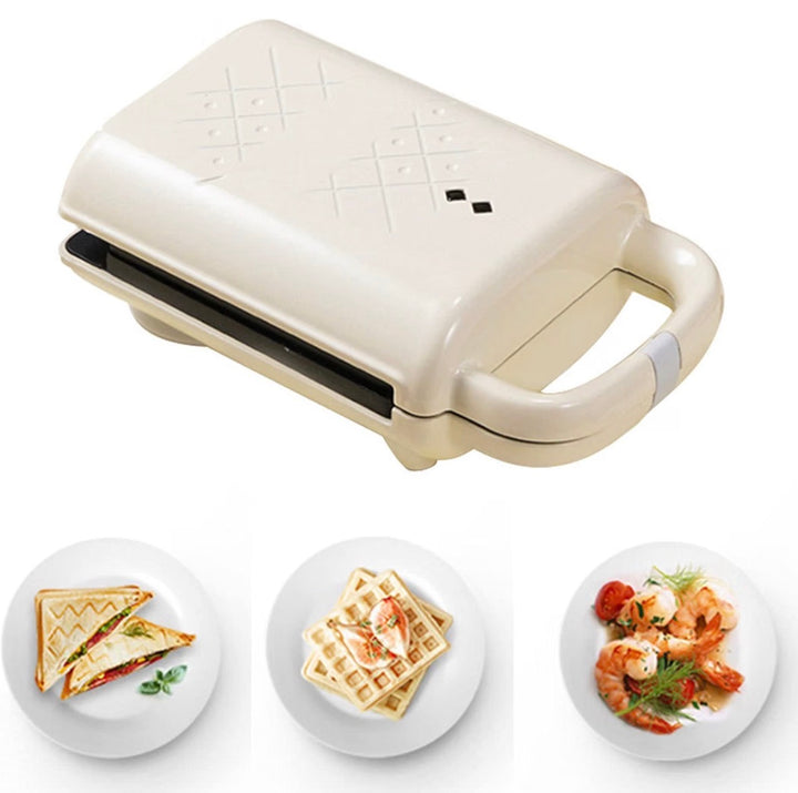 3-in-1 Compact Sandwich and Waffle Maker