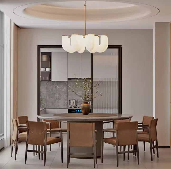 Modern U-Shaped Glass Ceiling Light