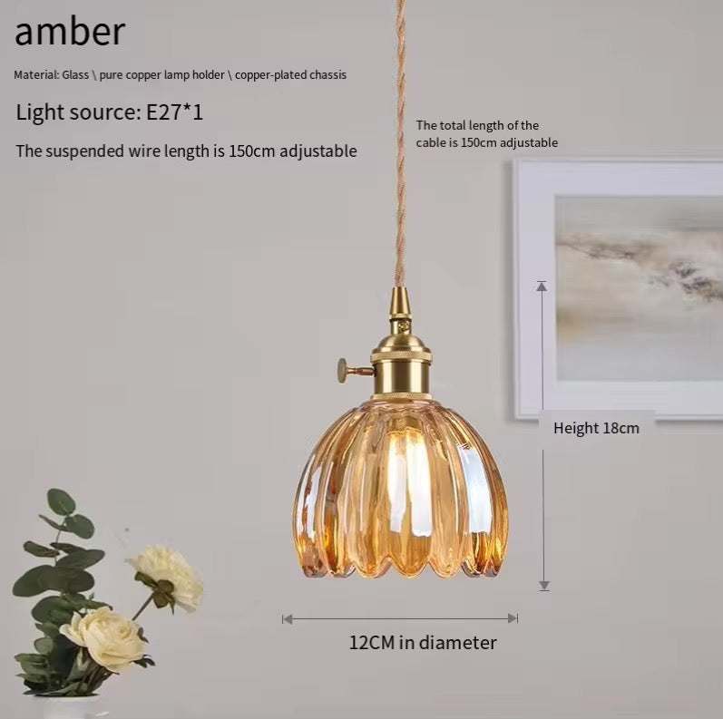 Antique-Style Glass Pendant